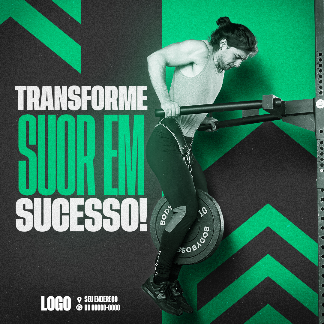 Academia Social Media PSD Editável 