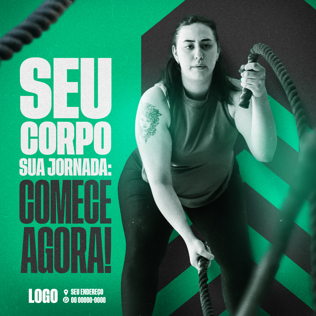 Academia Social Media PSD Editável 