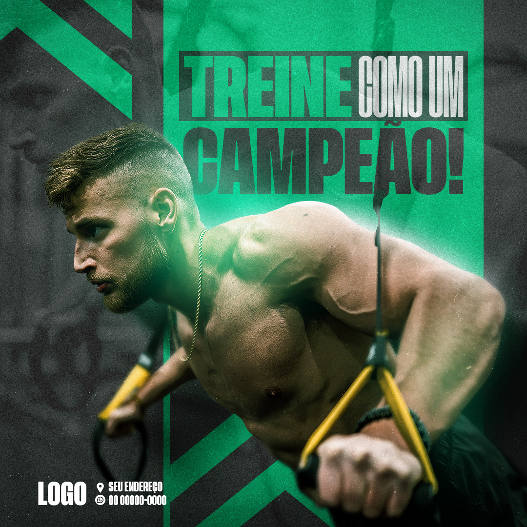 Academia Social Media PSD Editável 