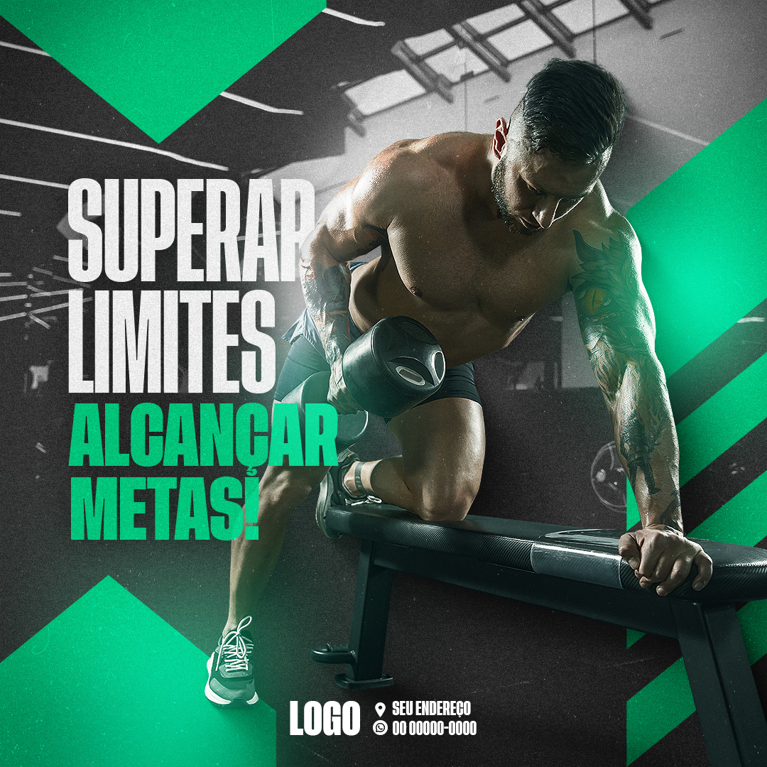 Academia Social Media PSD Editável 