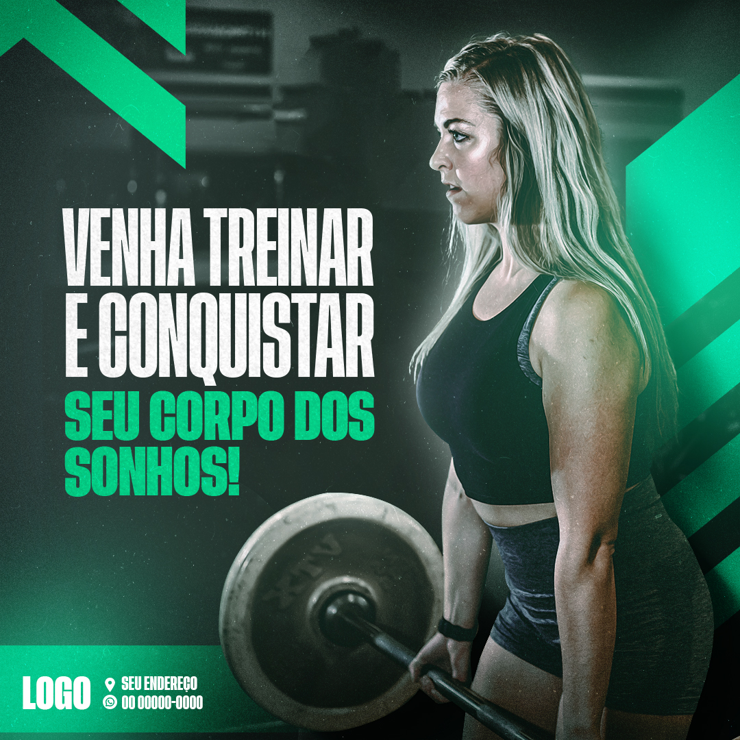 Academia Social Media PSD Editável 