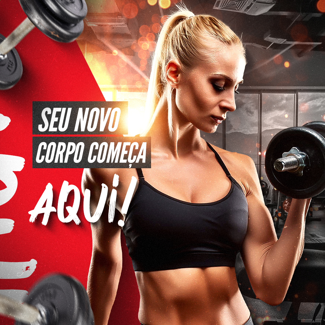 Academia Social Media PSD Editável 