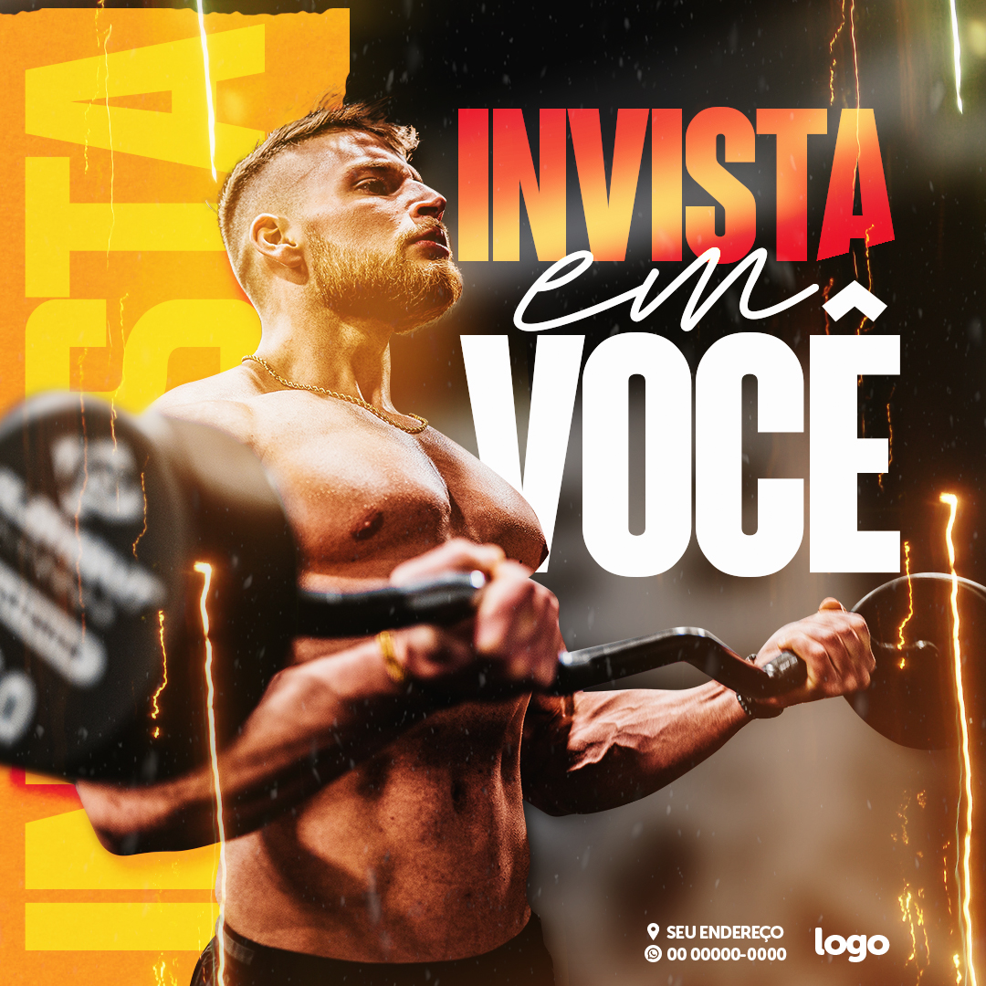 Academia Social Media PSD Editável 