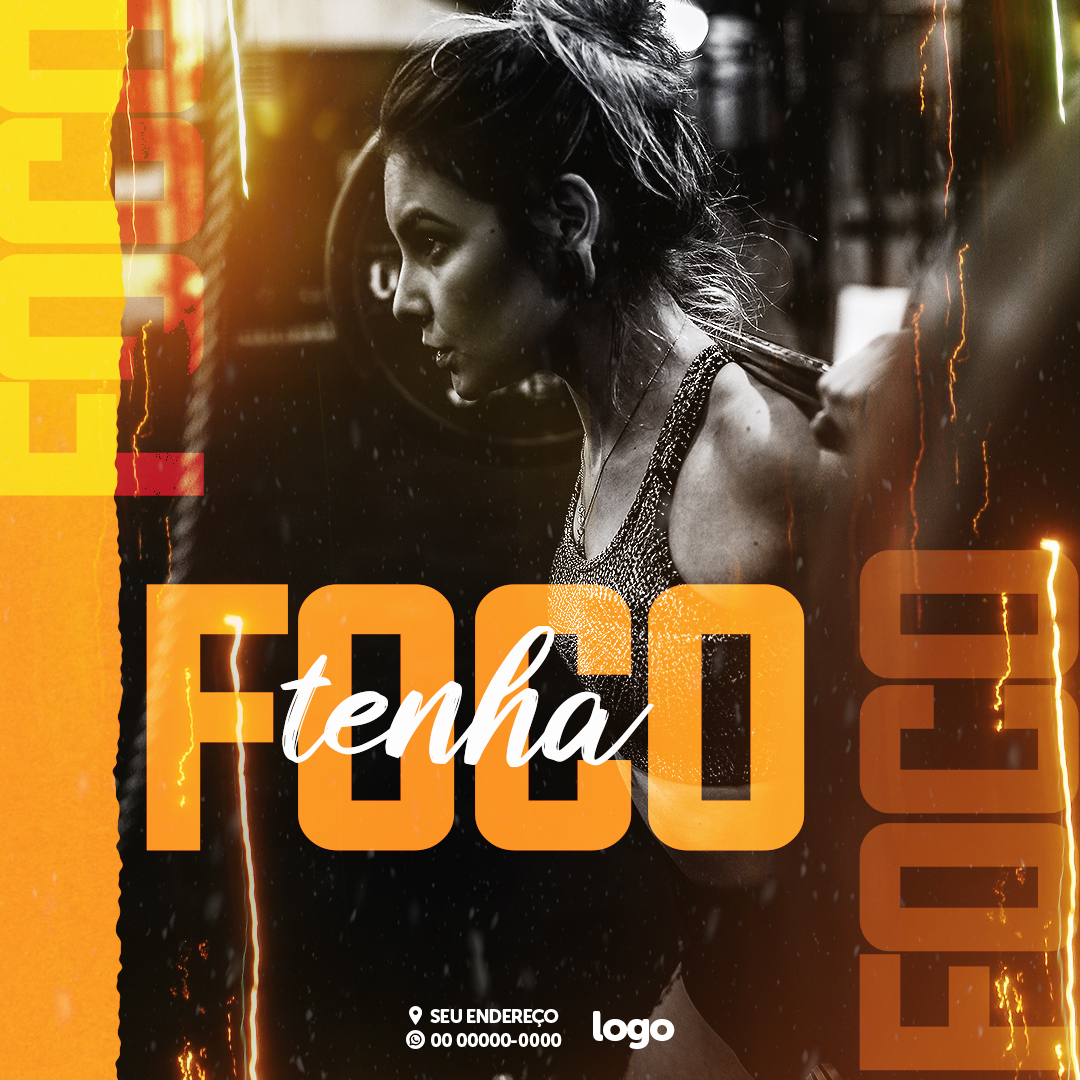 Academia Social Media PSD Editável 