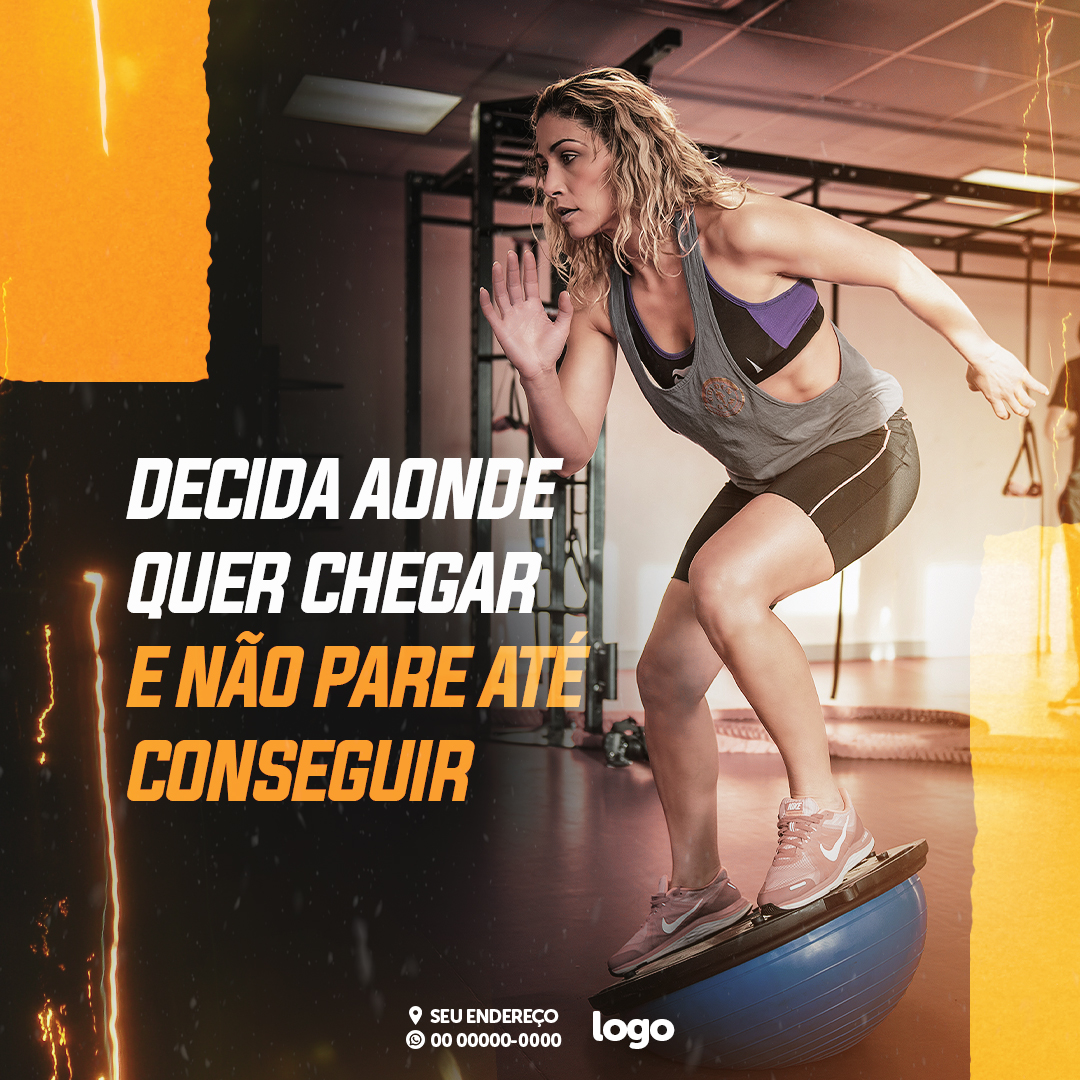 Academia Social Media PSD Editável 