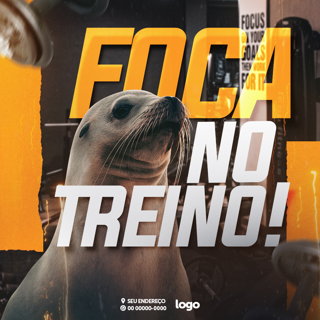 Academia Social Media PSD Editável 