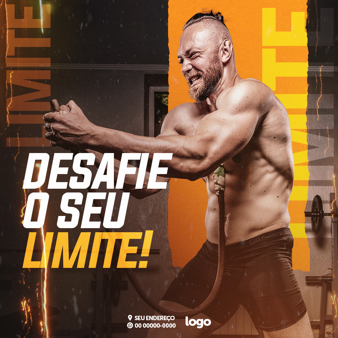 Academia Social Media PSD Editável 