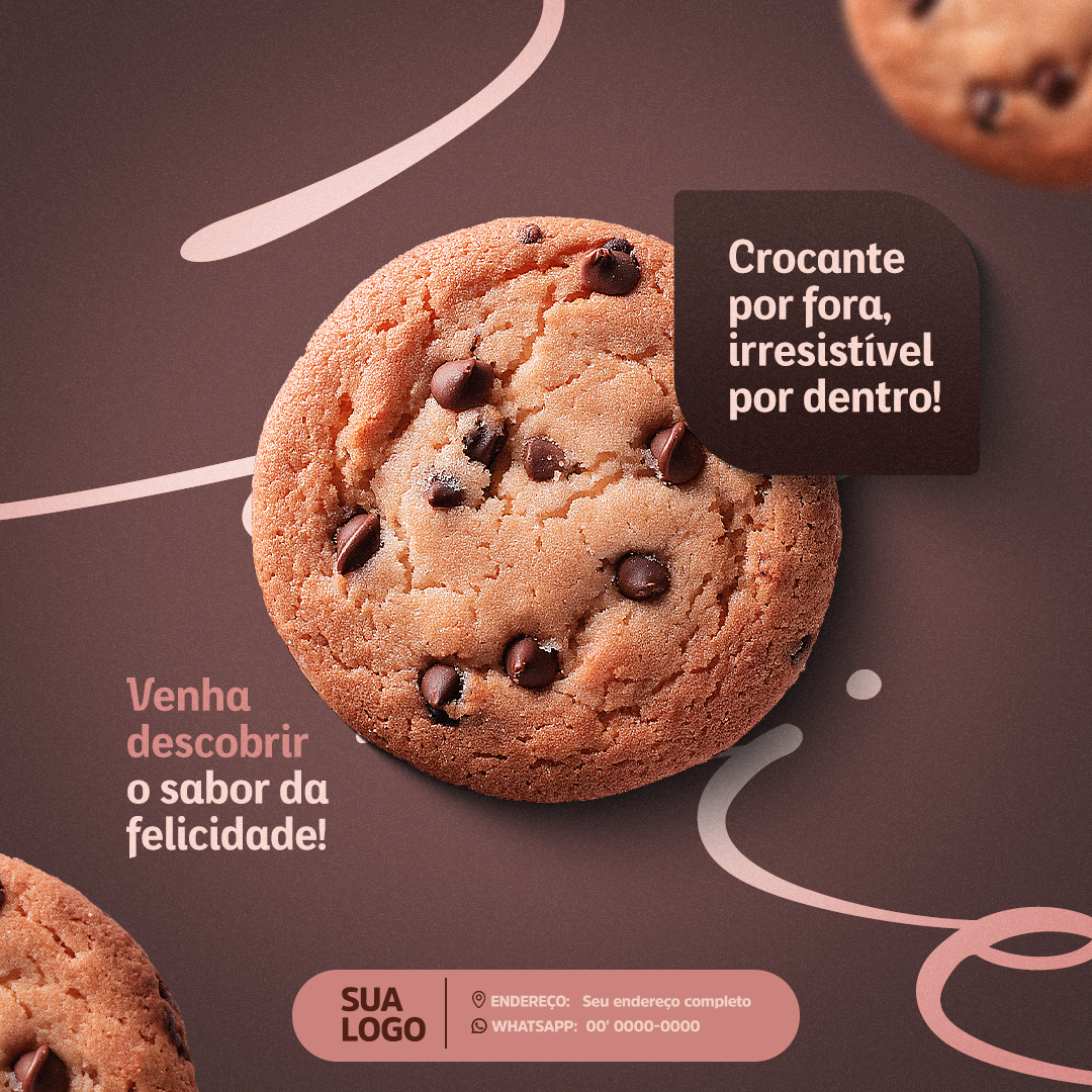 Confeitaria Social media PSD Editável 