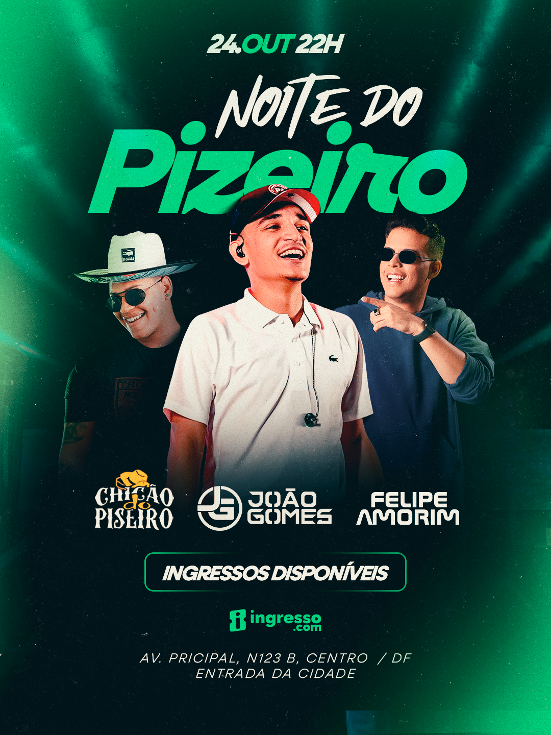 Flyer Noite do Piseiro PSD Editável