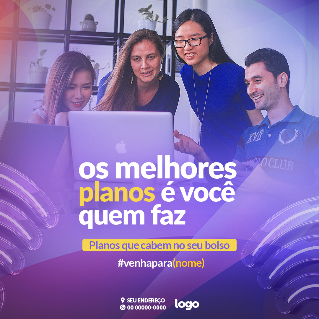 Internet Provedor Social Media PSD Editável