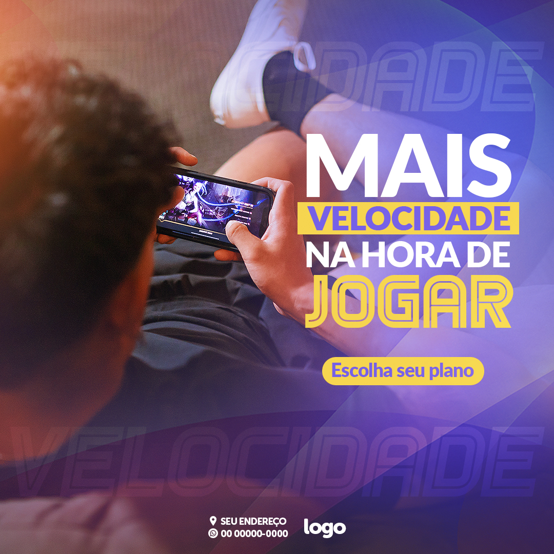 Internet Provedor Social Media PSD Editável