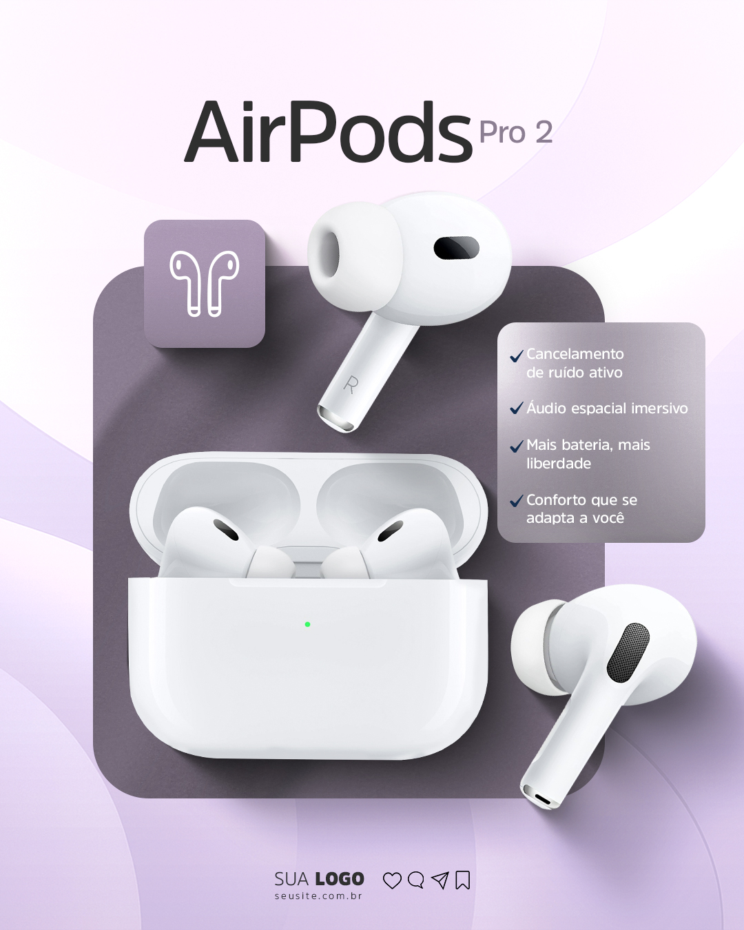 Loja de Eletrônicos Social Media PSD Editável 