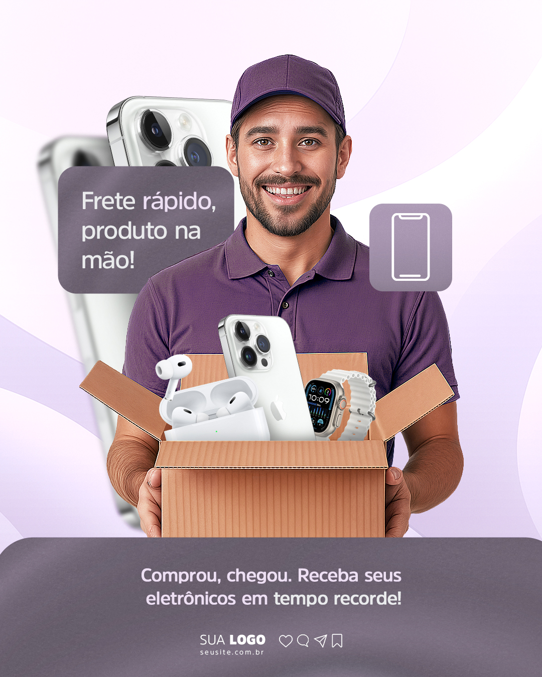 Loja de Eletrônicos Social Media PSD Editável 