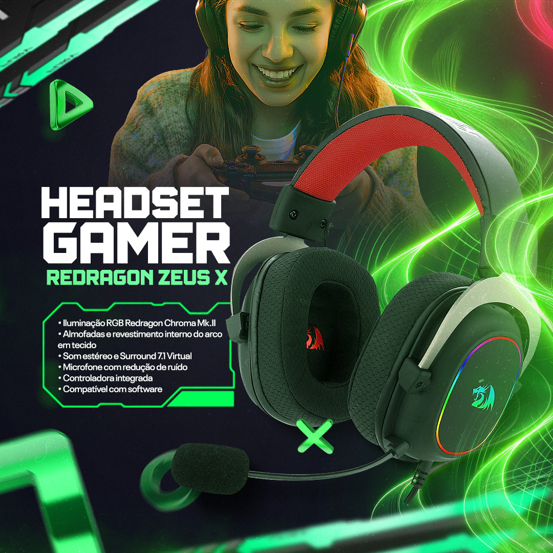 Loja Gamer Eletrônica Social Media PSD Editável 