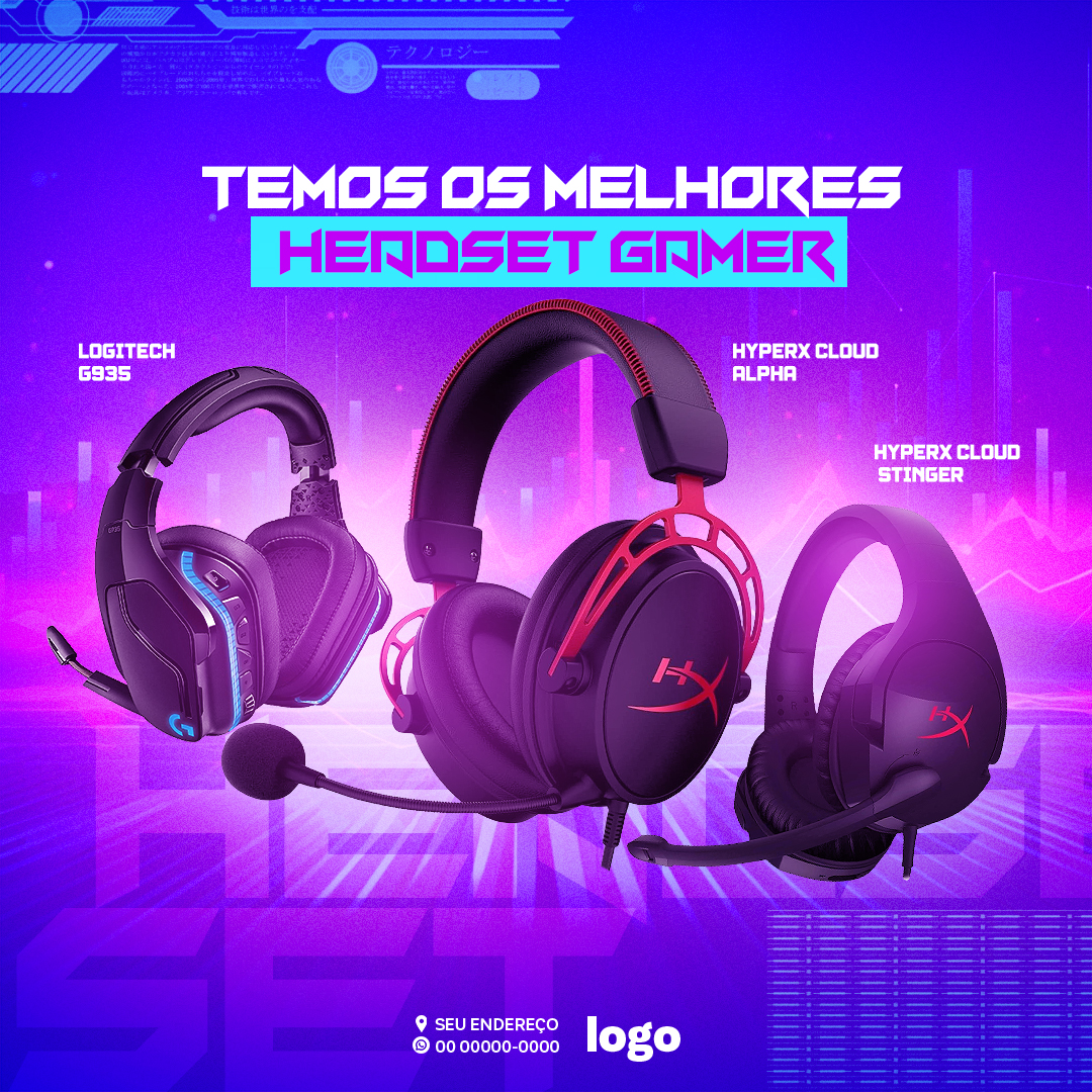 Loja Gamer Social Media PSD Editável 