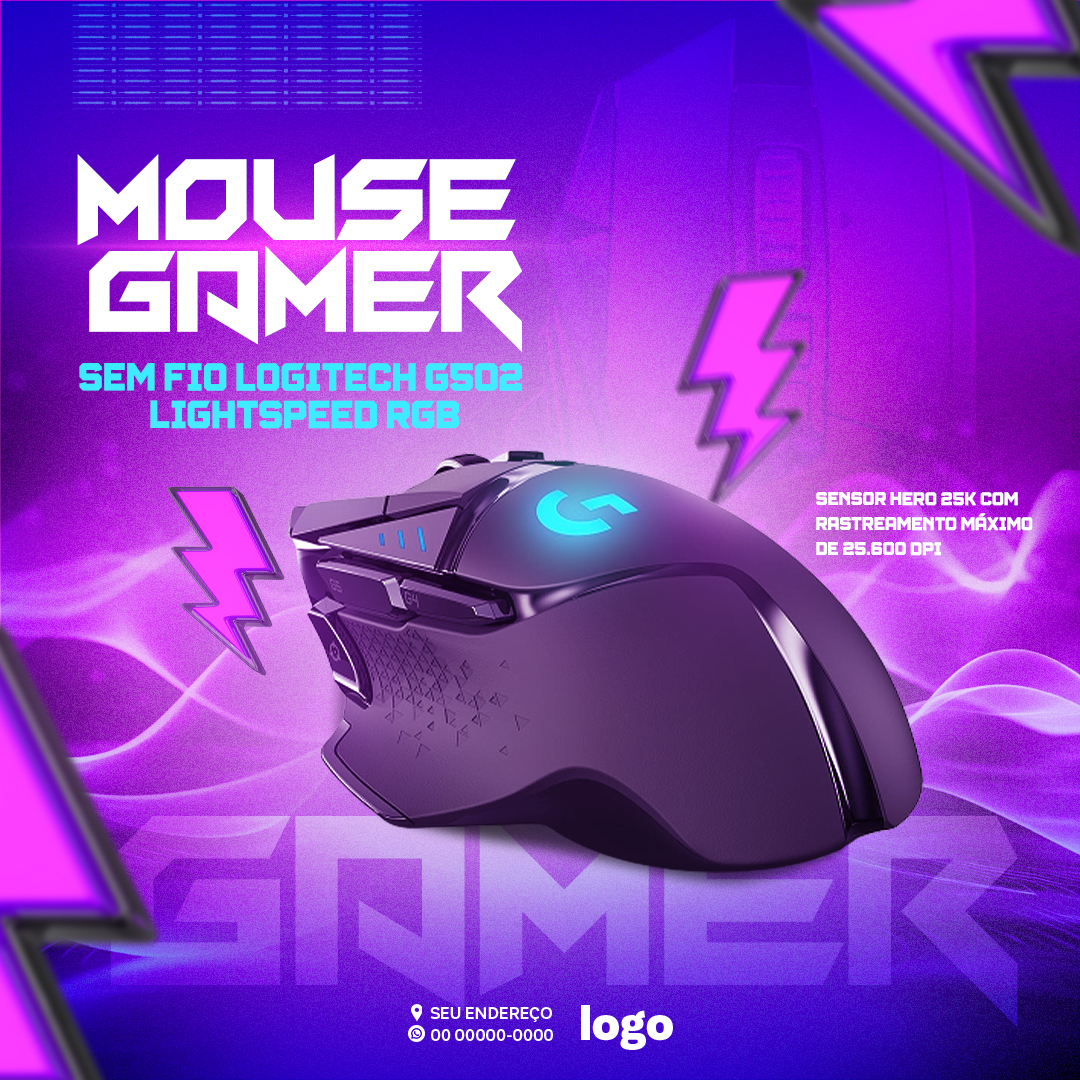 Loja Gamer Social Media PSD Editável 