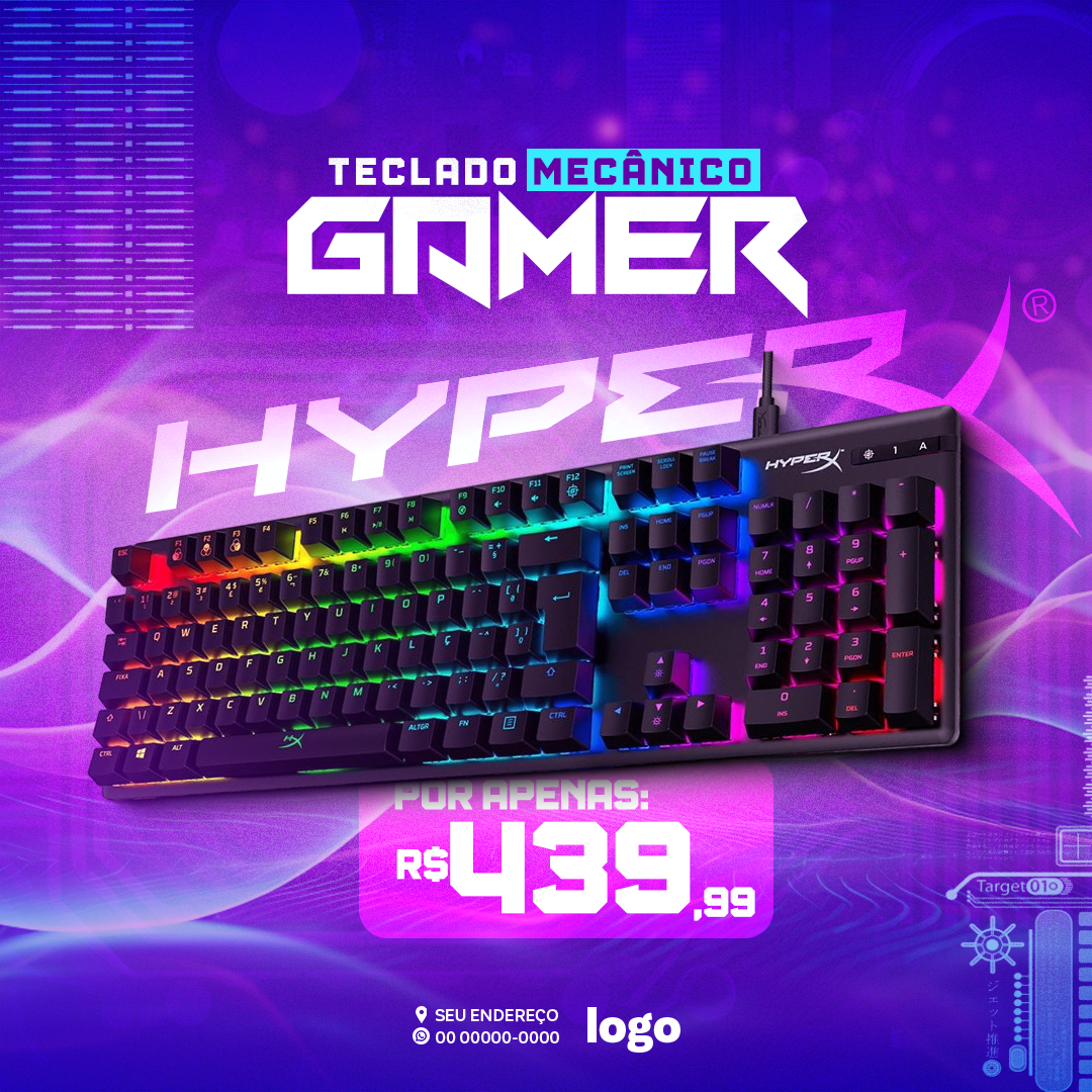 Loja Gamer Social Media PSD Editável 