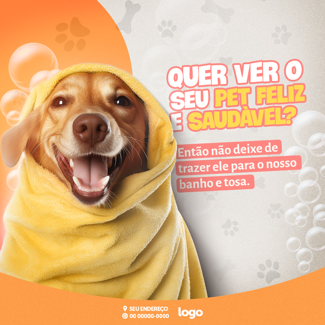 Pet Shop Social Media PSD Editável 