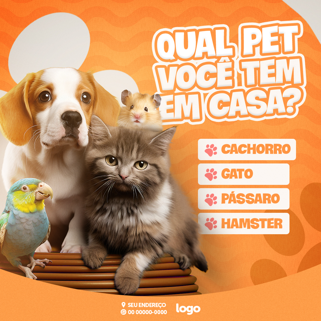 Pet Shop Social Media PSD Editável 