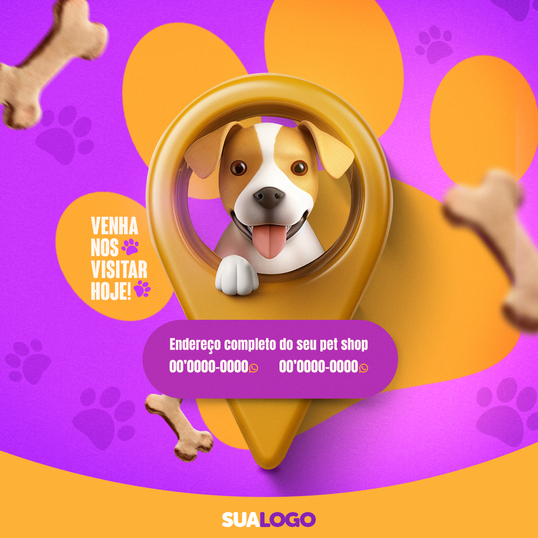 Pet Shop Social Media PSD Editável 