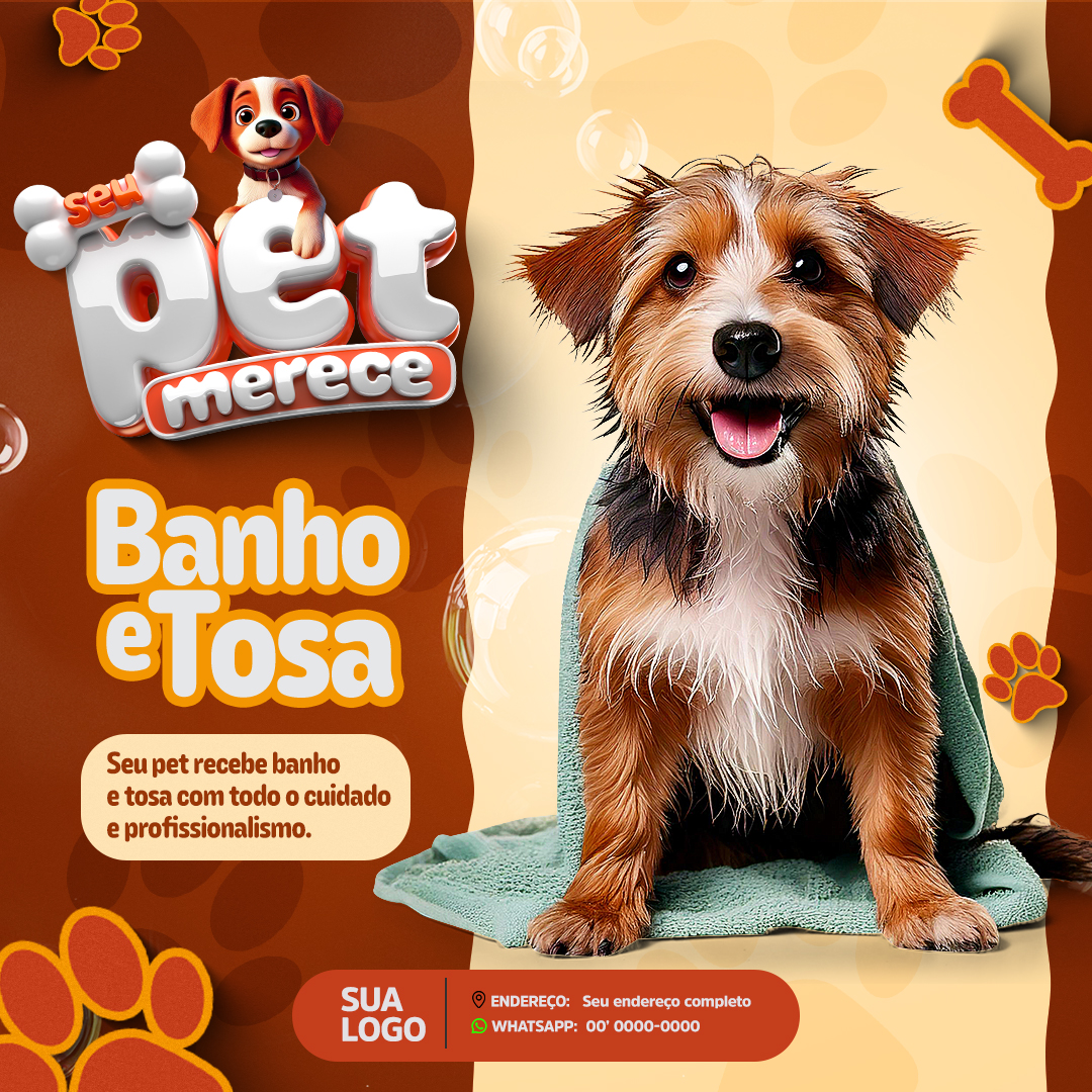 Pet Shop Social Media PSD Editável 