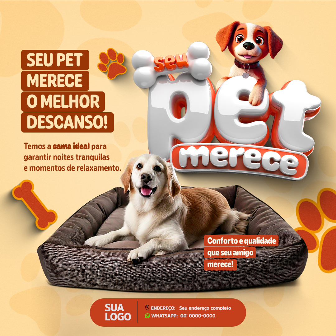 Pet Shop Social Media PSD Editável 