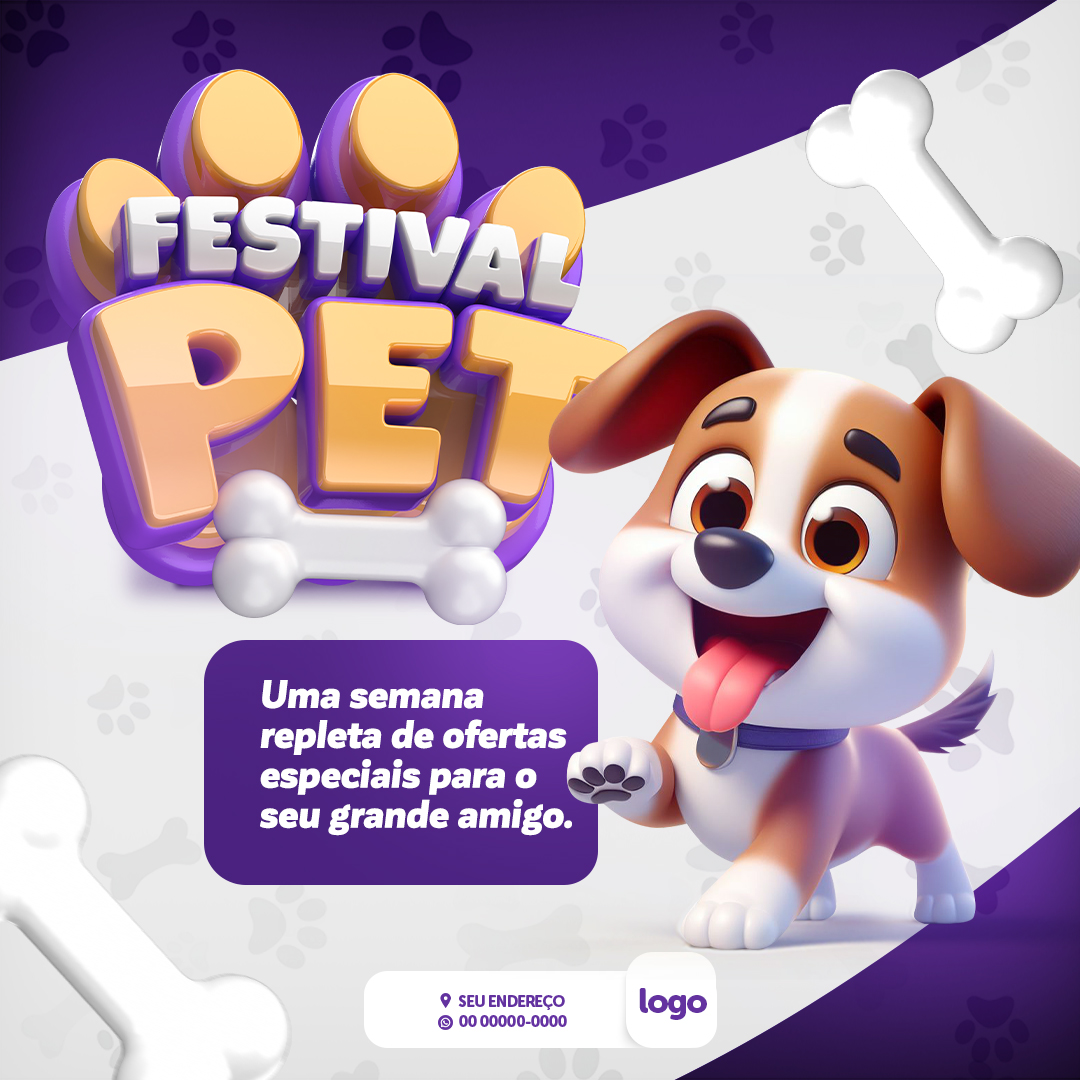 Pet Shop Social Media PSD Editável 
