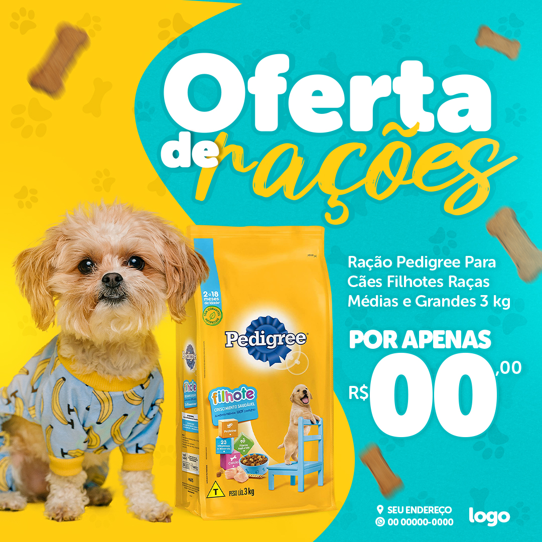 Pet Shop Social Media PSD Editável