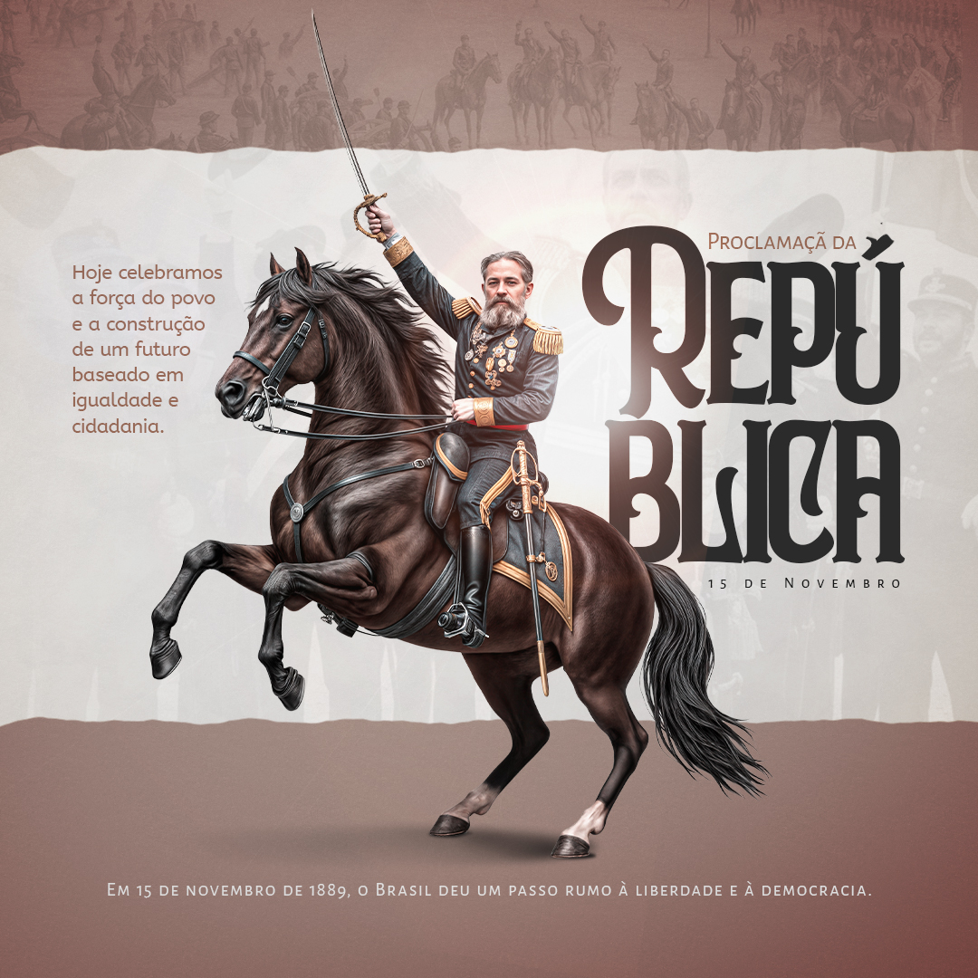 Proclamação da República Social Media Editável