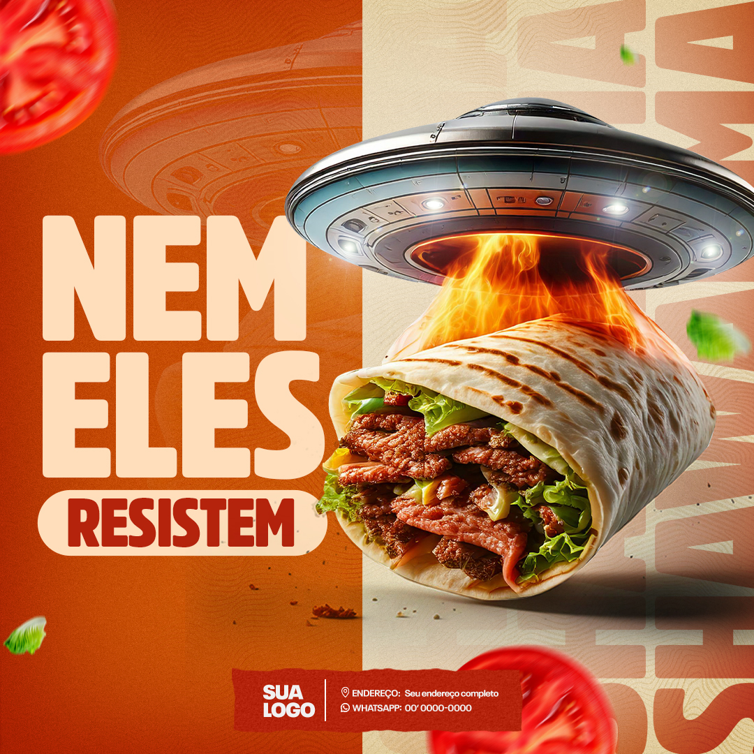 Shawarma Social Media PSD Editável
